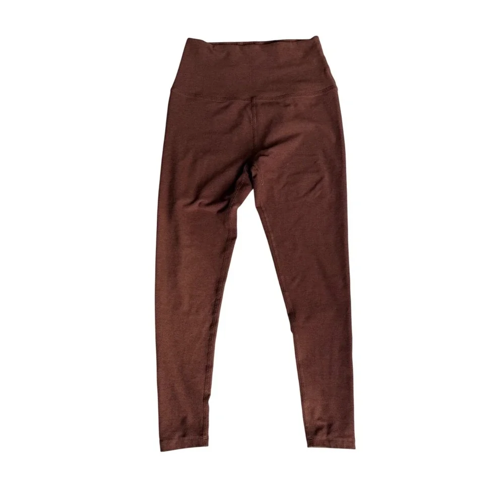 BEYOND YOGA Spacedye Leggings Brown High Waisted Women's Size Medium Yoga Gym - Picture 2 of 10